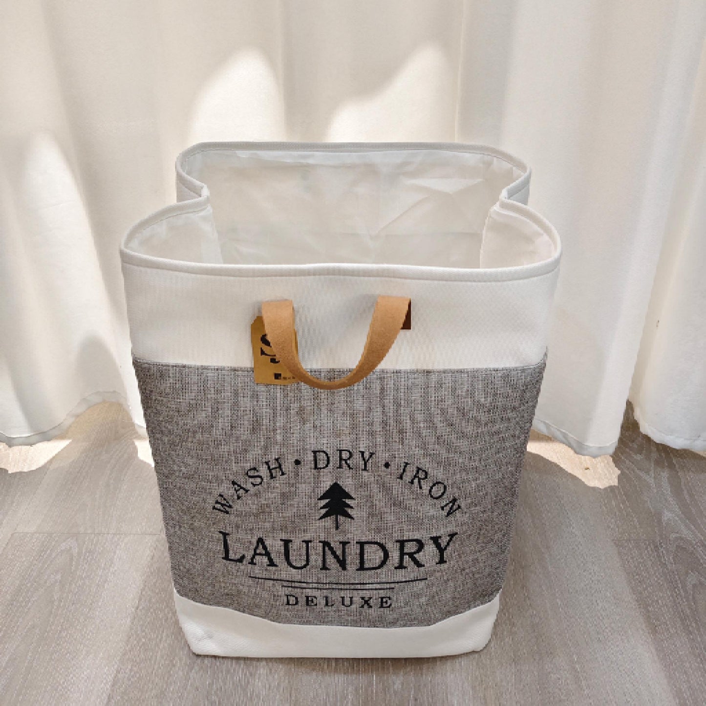Laundry Basket Cloth Deluxe Grey