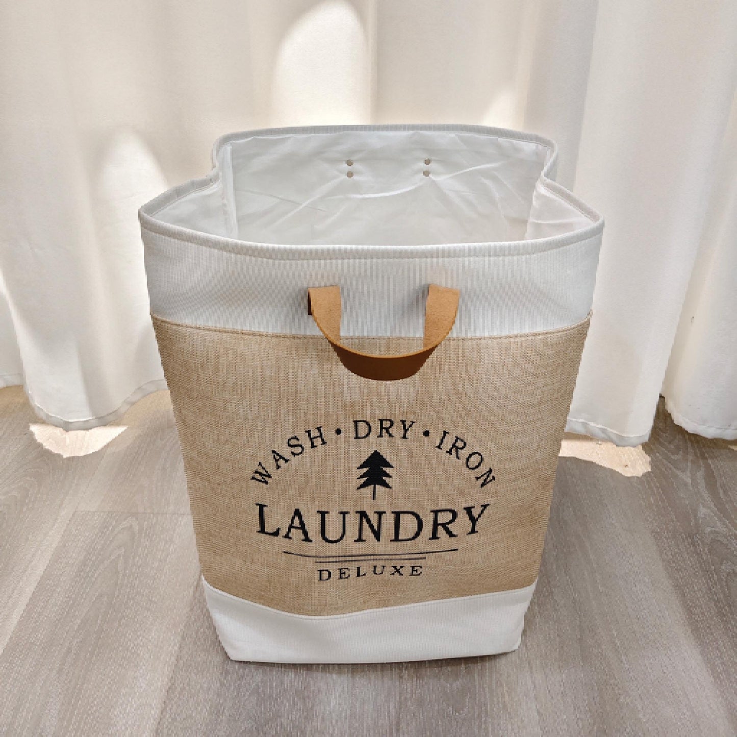 Laundry Basket Cloth Deluxe Tan