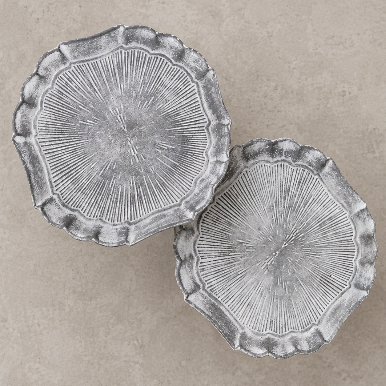 Side Table - Daphne Decorative Metal Nesting Side Tables (Set of 2)