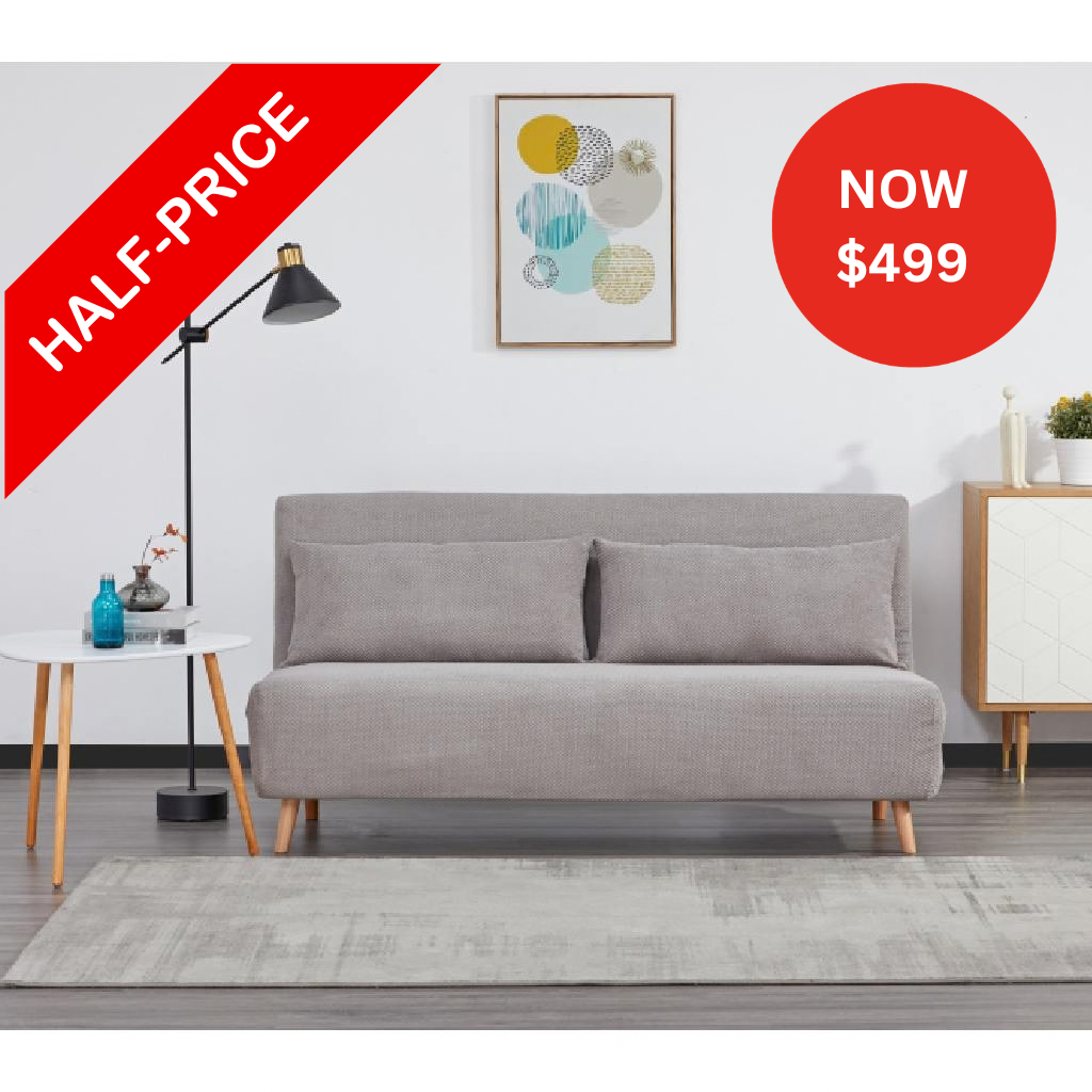 April Bed Sofa Light Grey