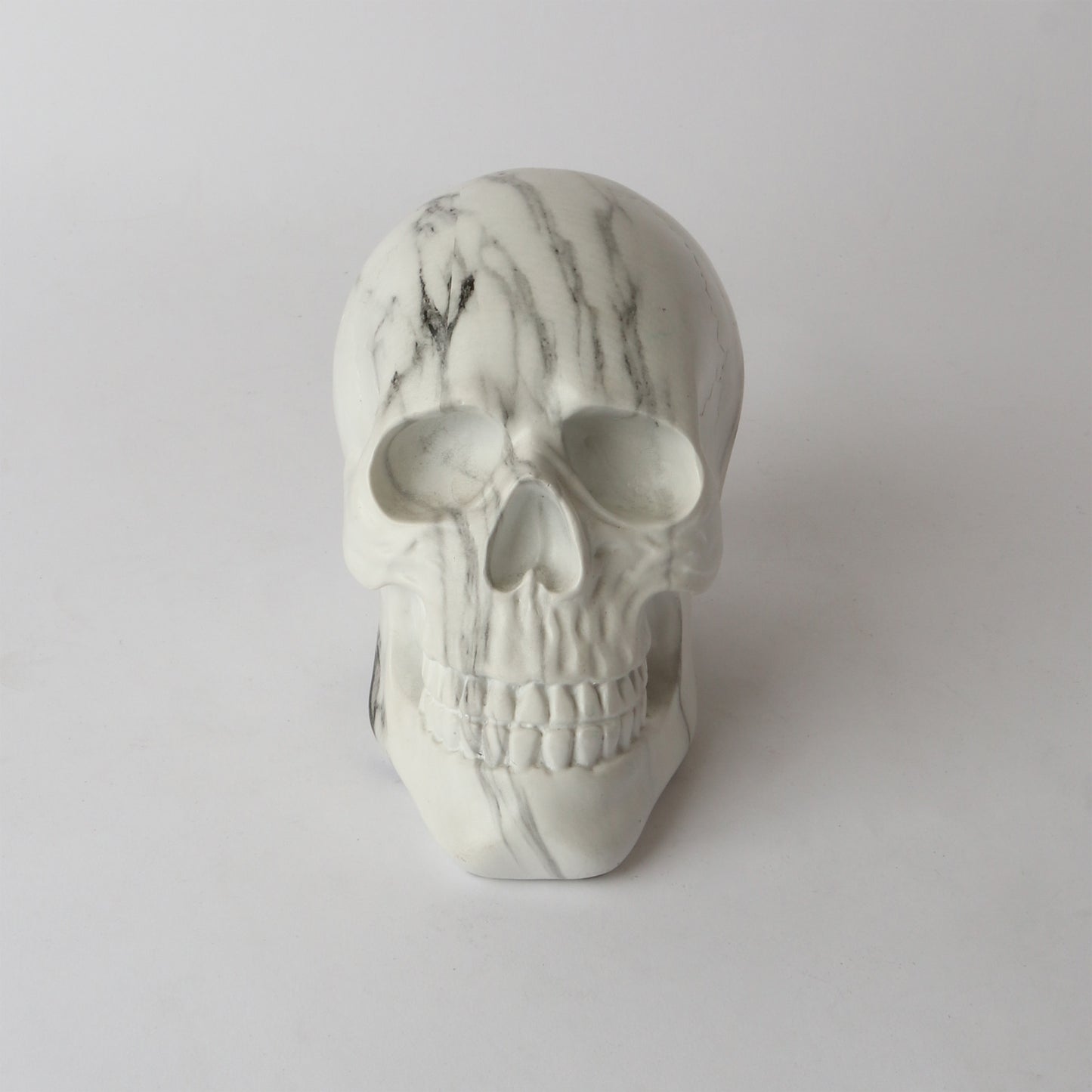 Marble Look Resin Skull