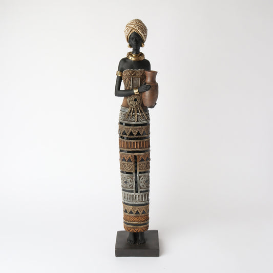 Figurine - African Tribal Female Figurine