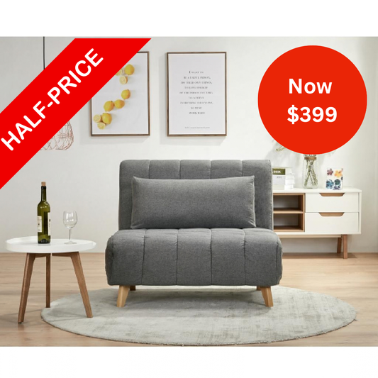 Emma Sofa Bed Light Grey