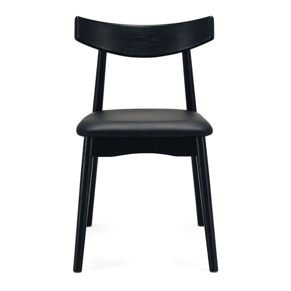 Dining Chair - Wagner Black Oak Black PU