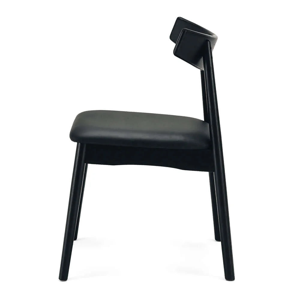 Dining Chair - Wagner Black Oak Black PU