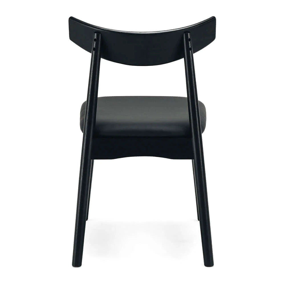 Dining Chair - Wagner Black Oak Black PU