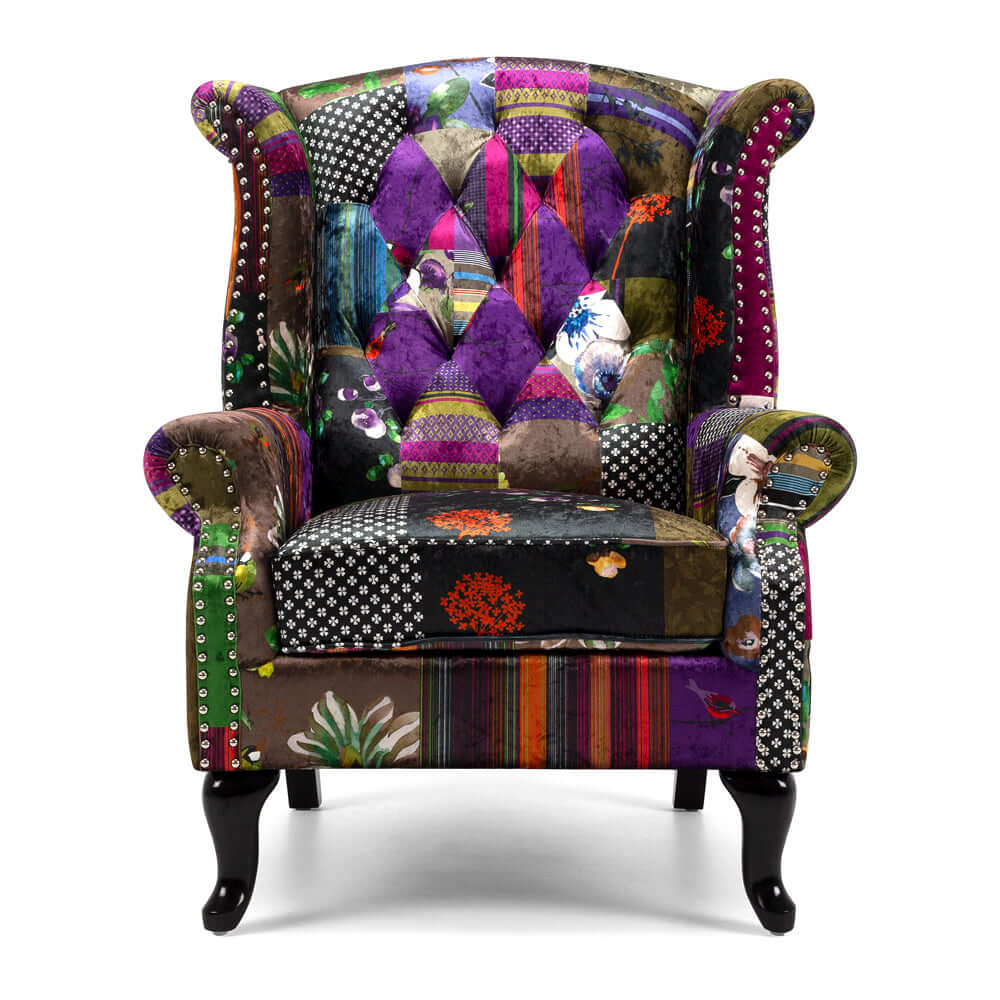 Armchair - Wingback Patchwork