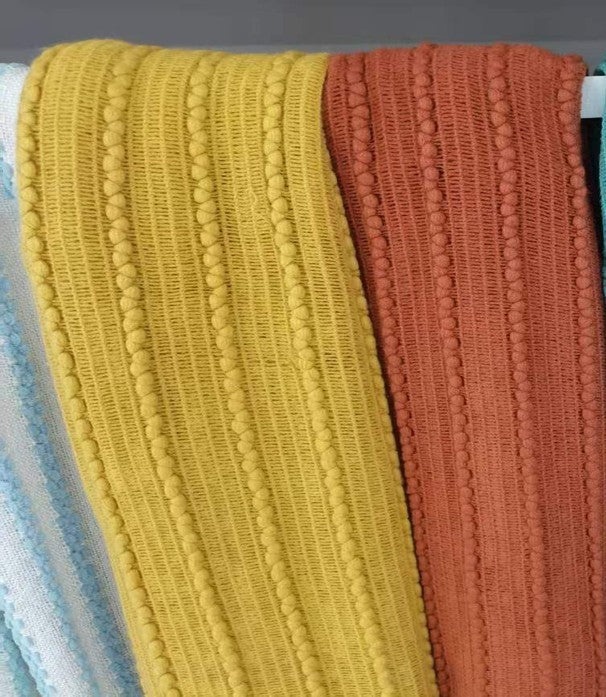 Rib Seam Throw - Yellow - 170 x 125 cm