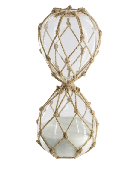 Hourglass - Woven Hourglass  with White Sand - Large