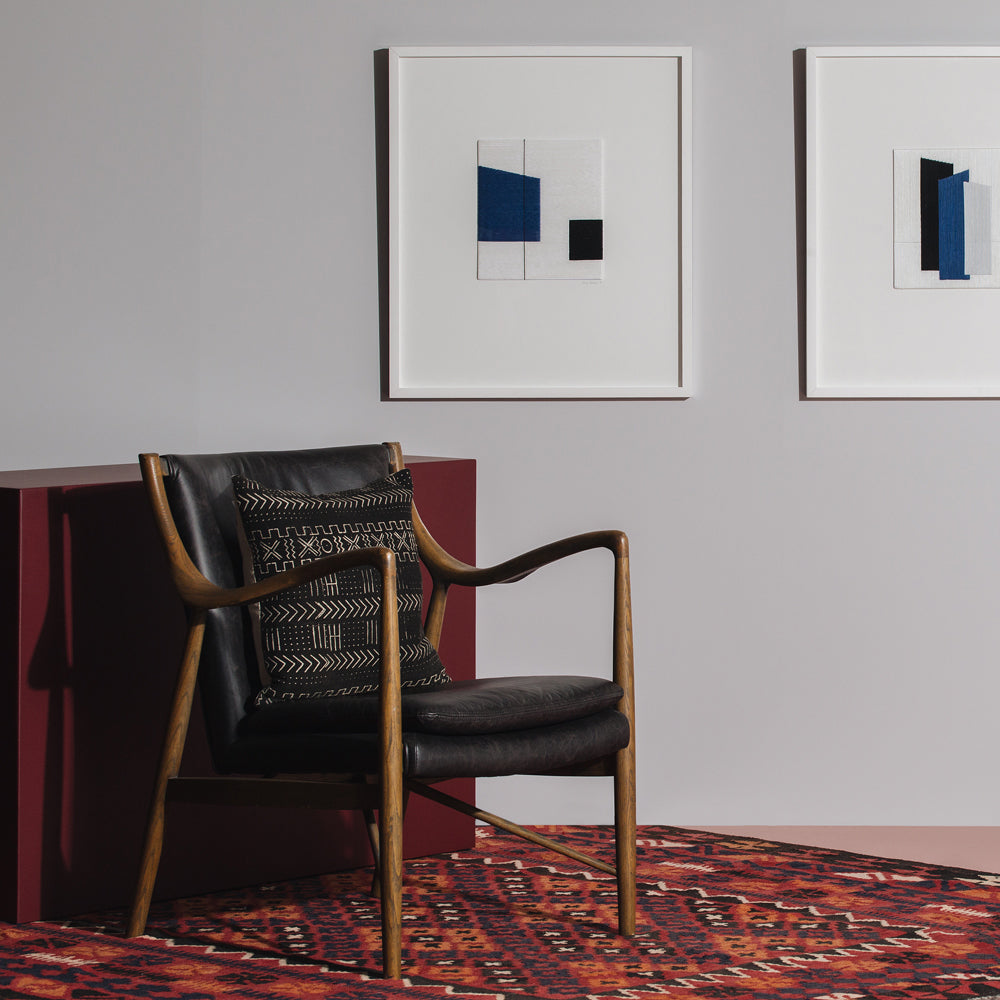 Finn Armchair Black Wax Leather