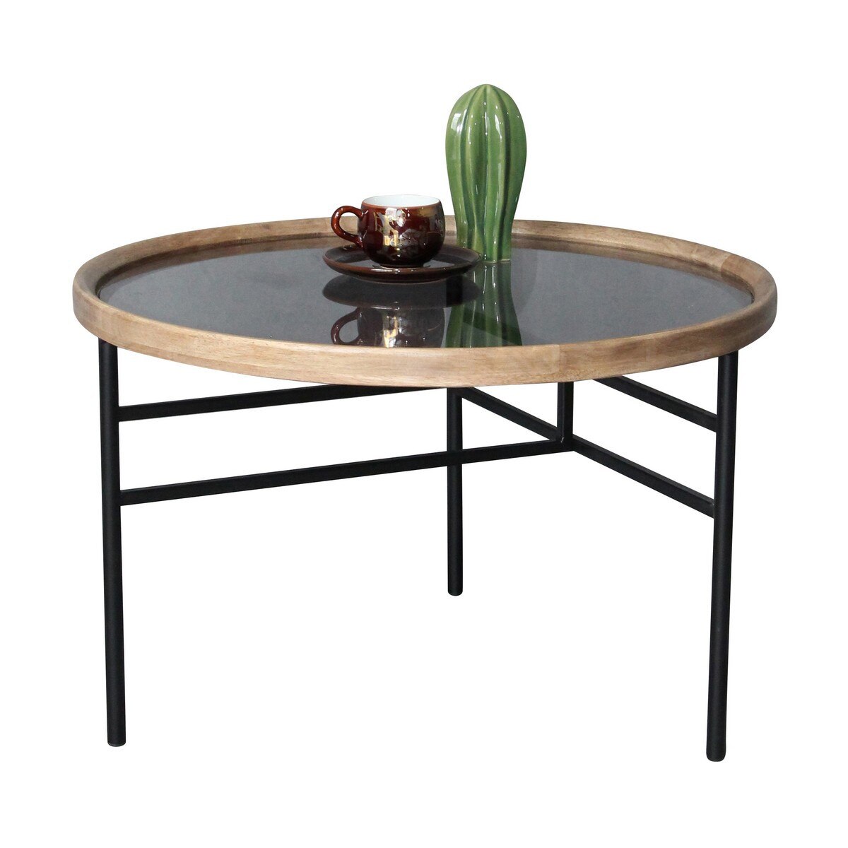 Coffee Table -Wooden & Metal Coffee table