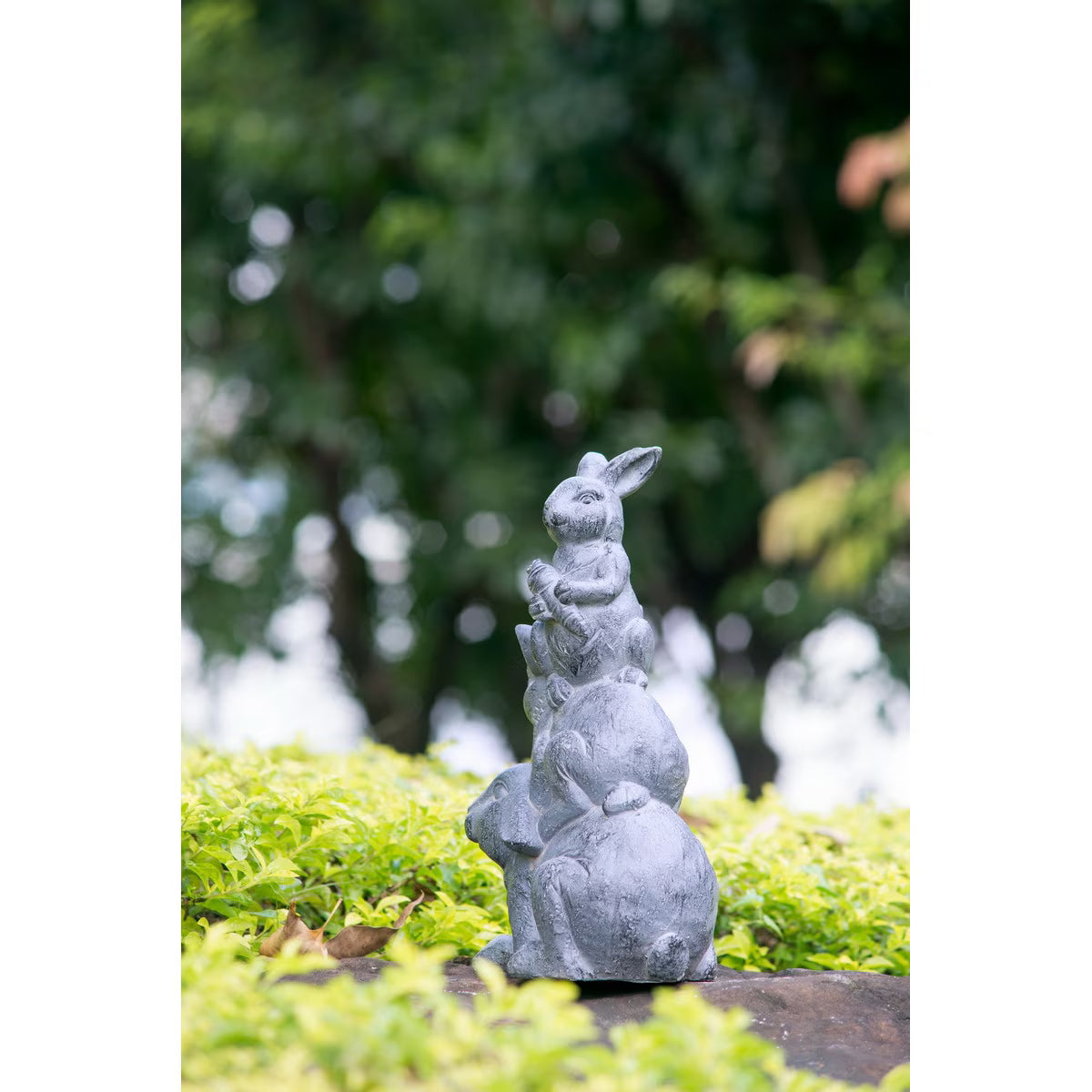 Rabbit Family Statue