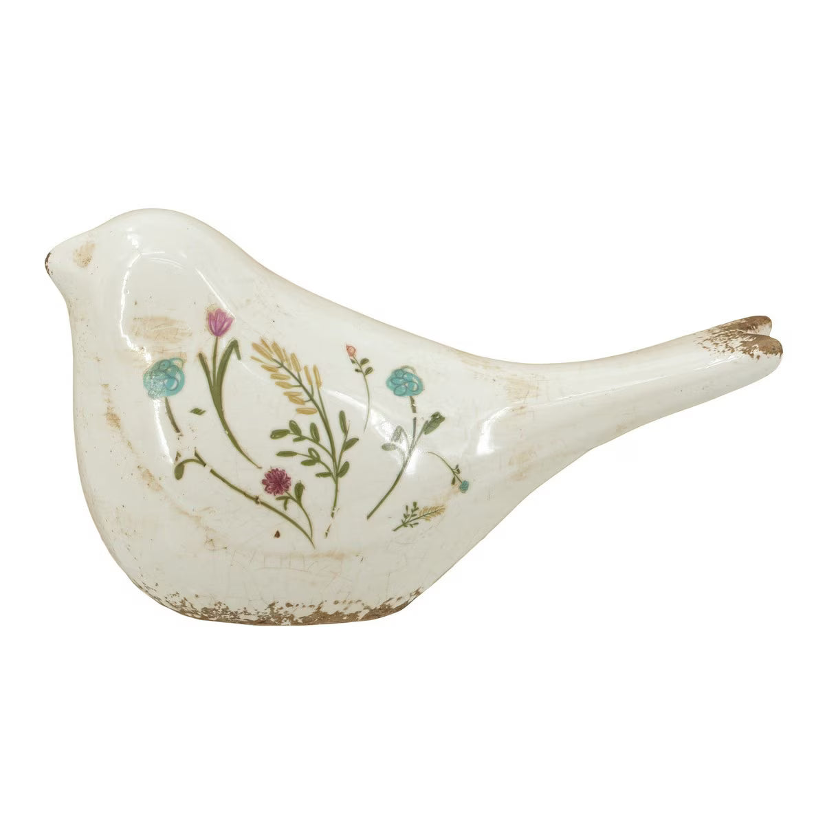 Decorative Bird with Flower Pattern