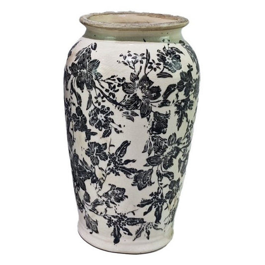 Black Floral Vase