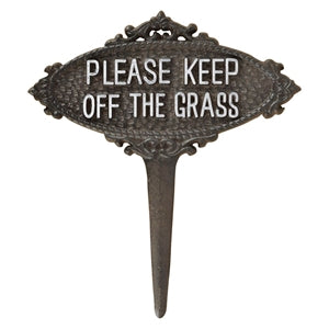 Sign Keep Off The Grass 21x23cm