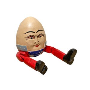Humpty Dumpty Dangling Legs 22x10x10cm