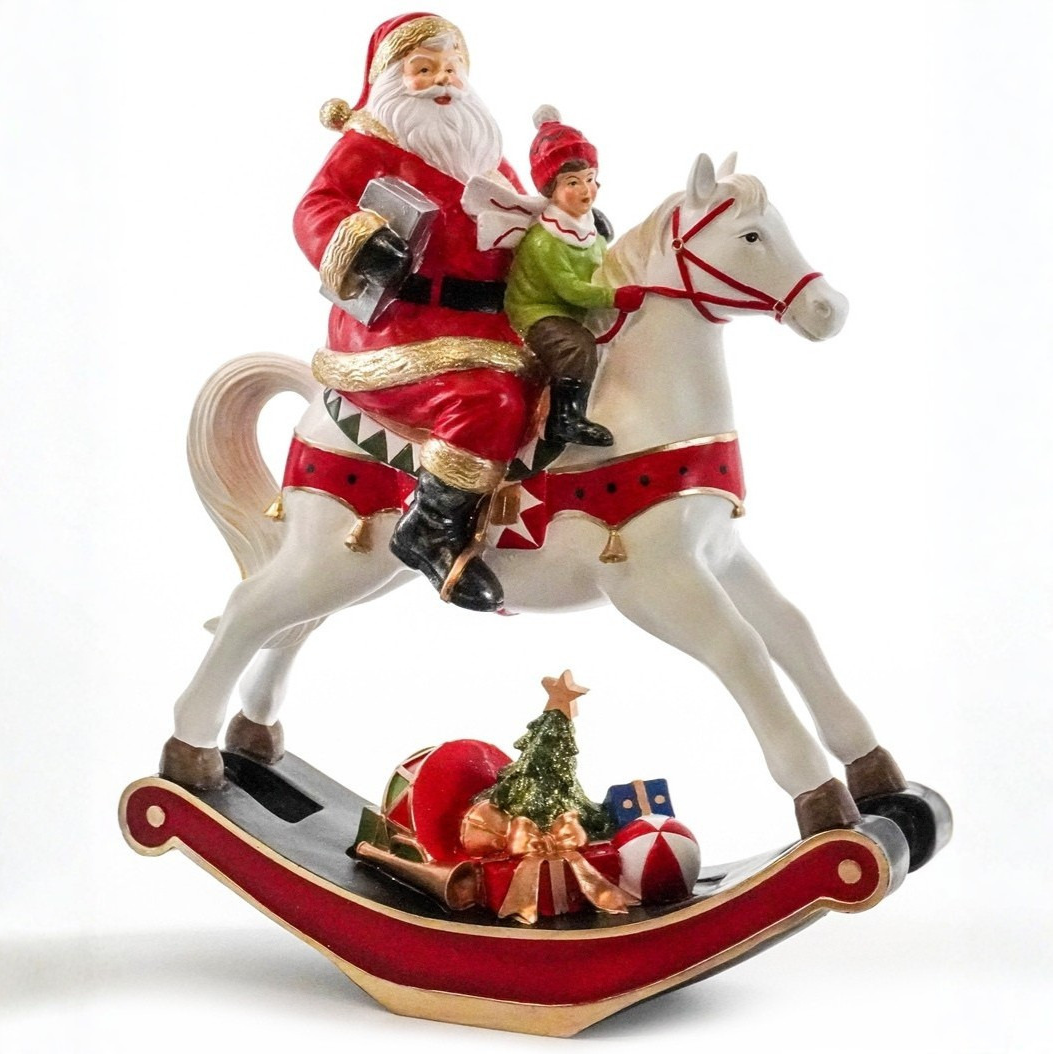 Santa on Rocking Horse
