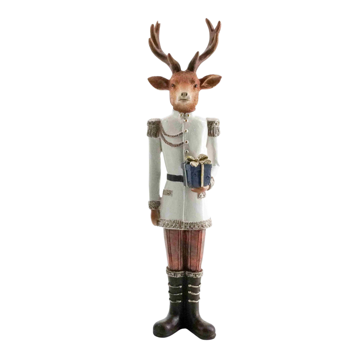 Reindeer Nutcracker with Box