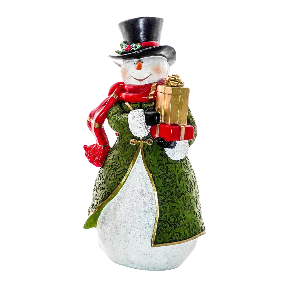 Traditional Snowman in Gown