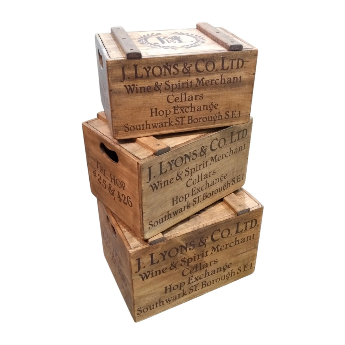 Wooden Storage Boxes with Lid - 3 Sizes Available