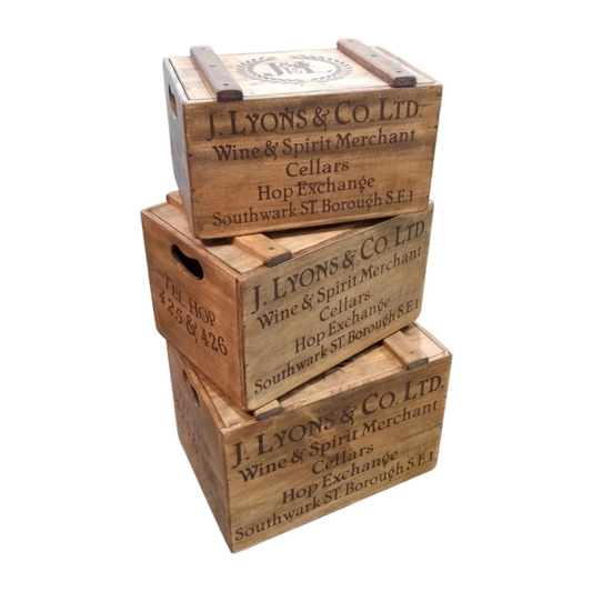 Wooden Storage Boxes with Lid - 3 Sizes Available