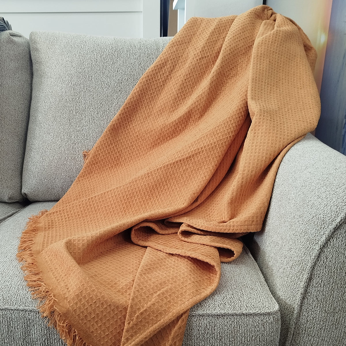 Waffle Throw - Three Colours Available
