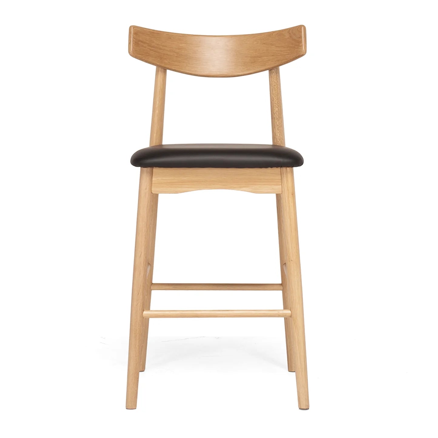 Barstool - Wagner Natural Oak Black PU