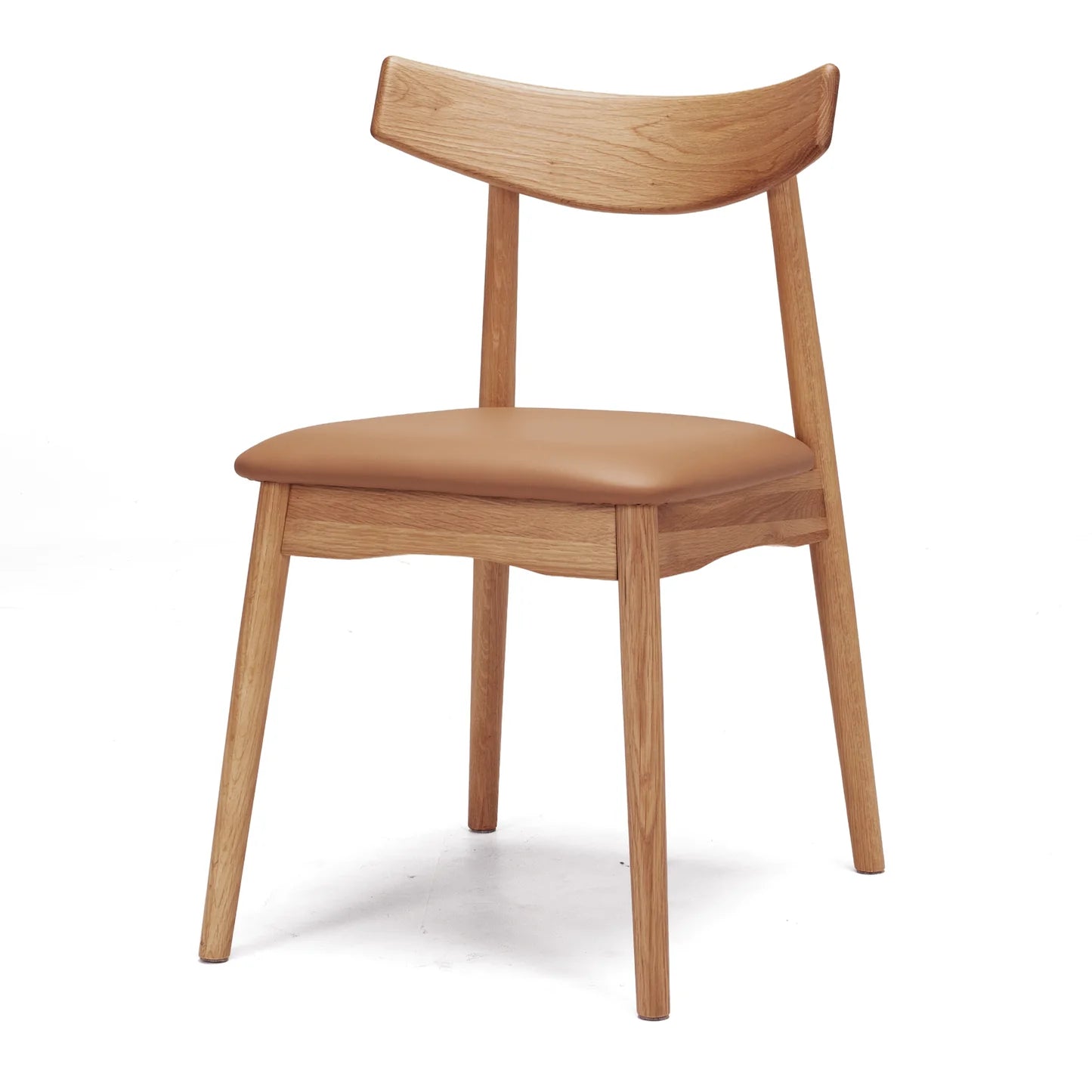 Dining Chair - Wagner Natural Oak Tan PU