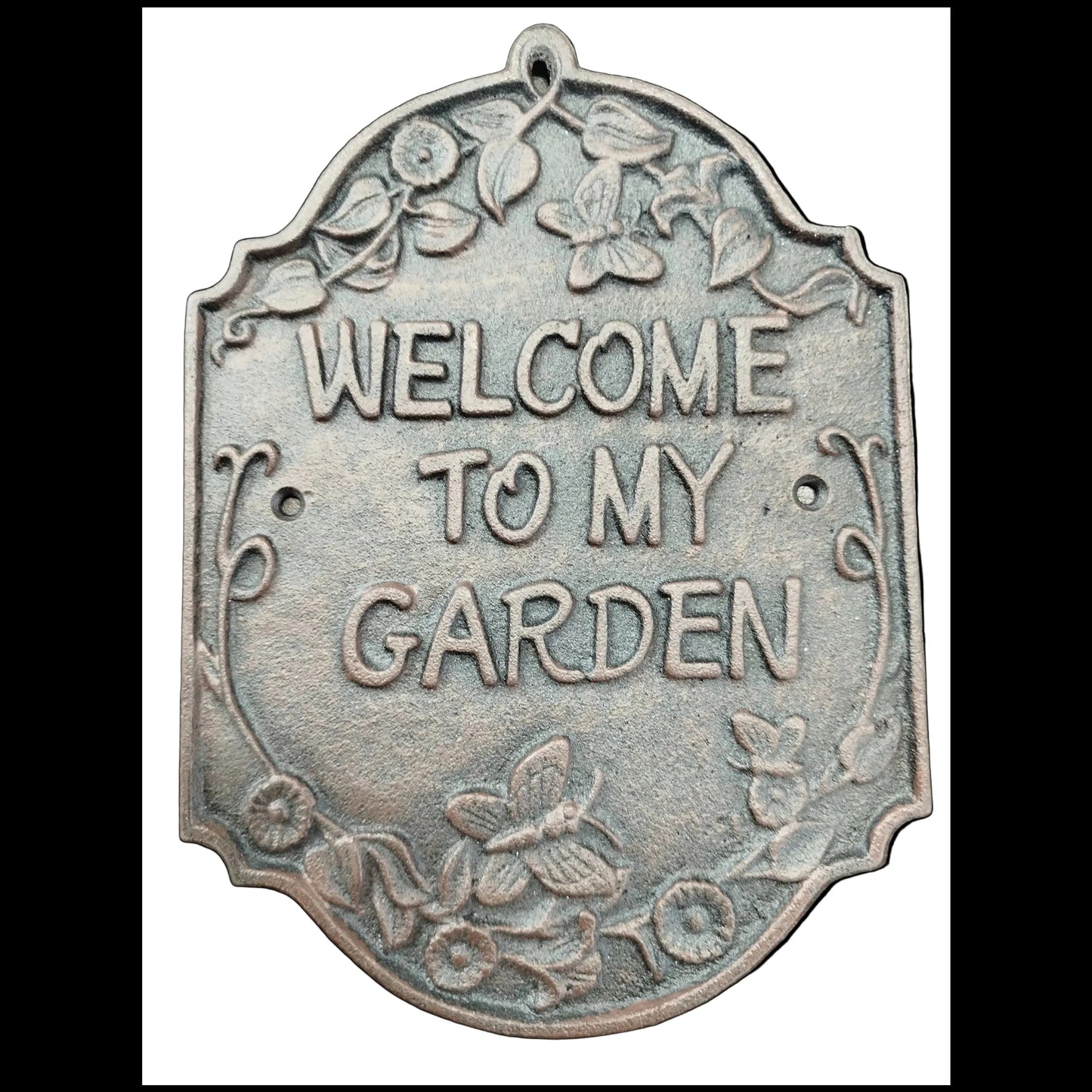 Cast Iron Sign - Welcome To My Garden