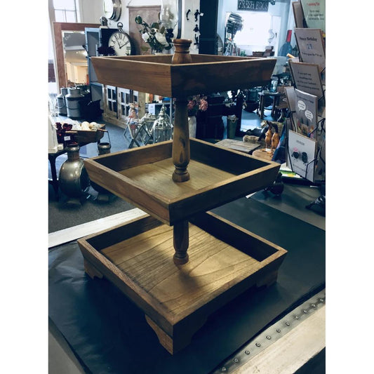 Wooden 3 Tier Cake Stand