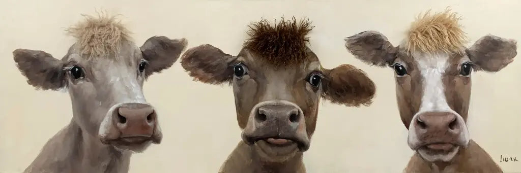 Bad Hair Day – 3 Cows Canvas