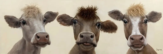 Bad Hair Day – 3 Cows Canvas