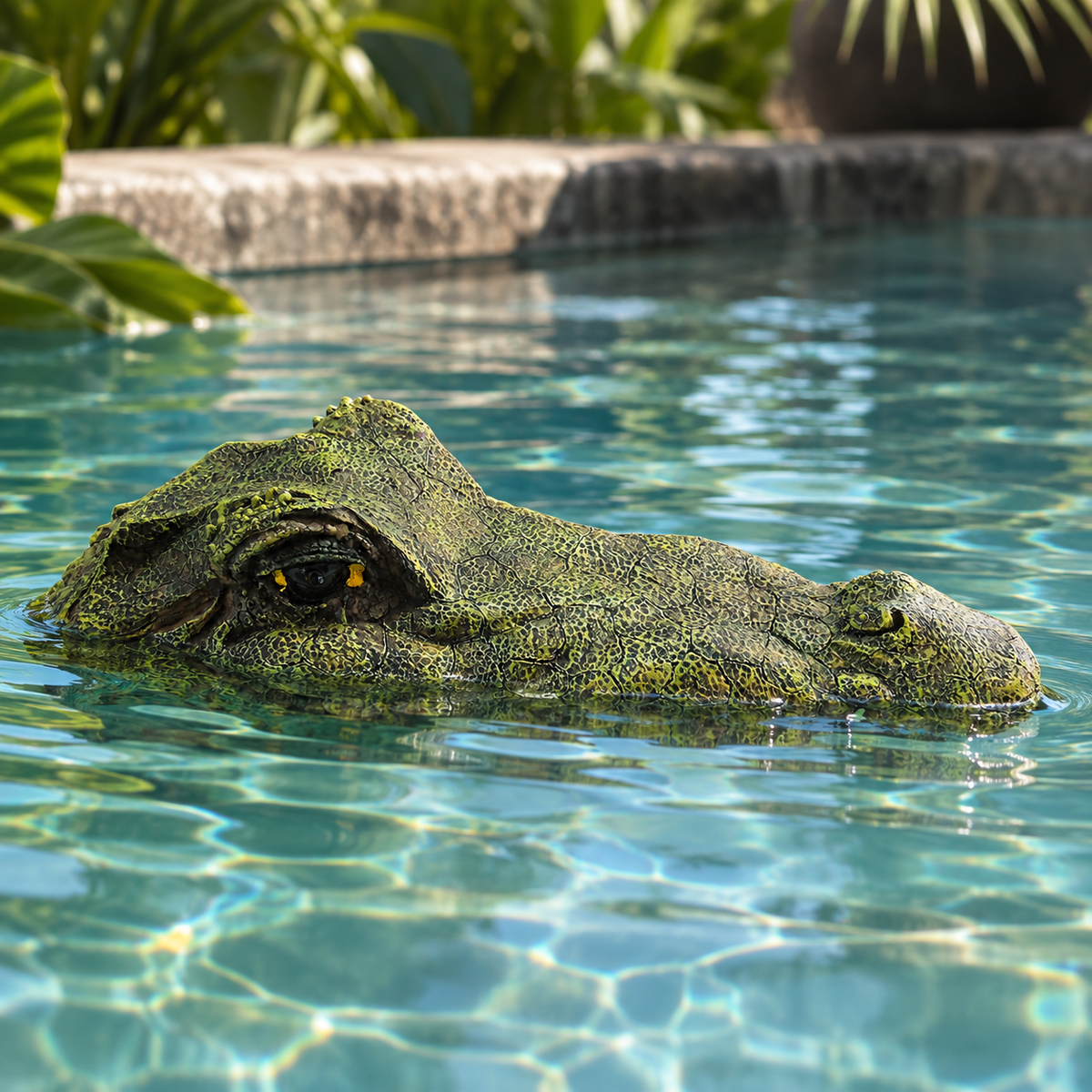 Floating Croc Head