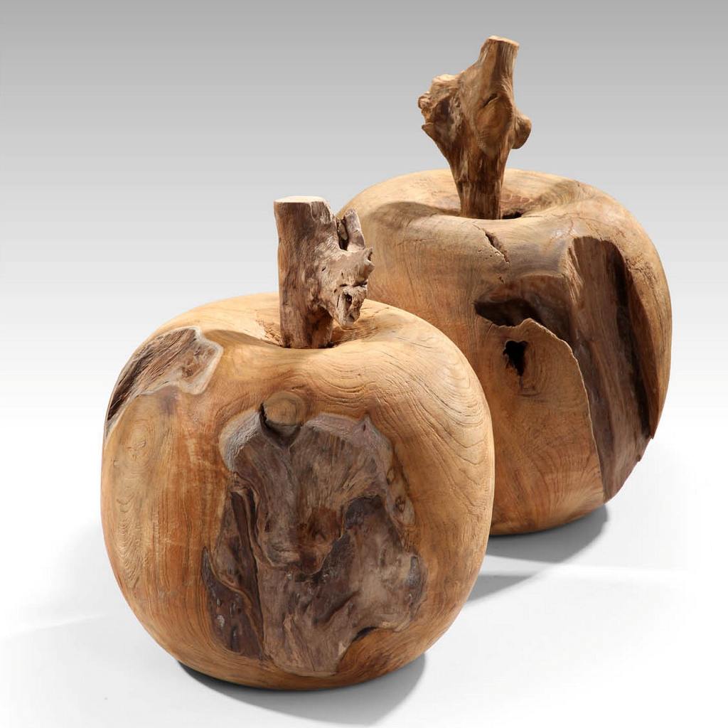 Apple Deco set of two Natural