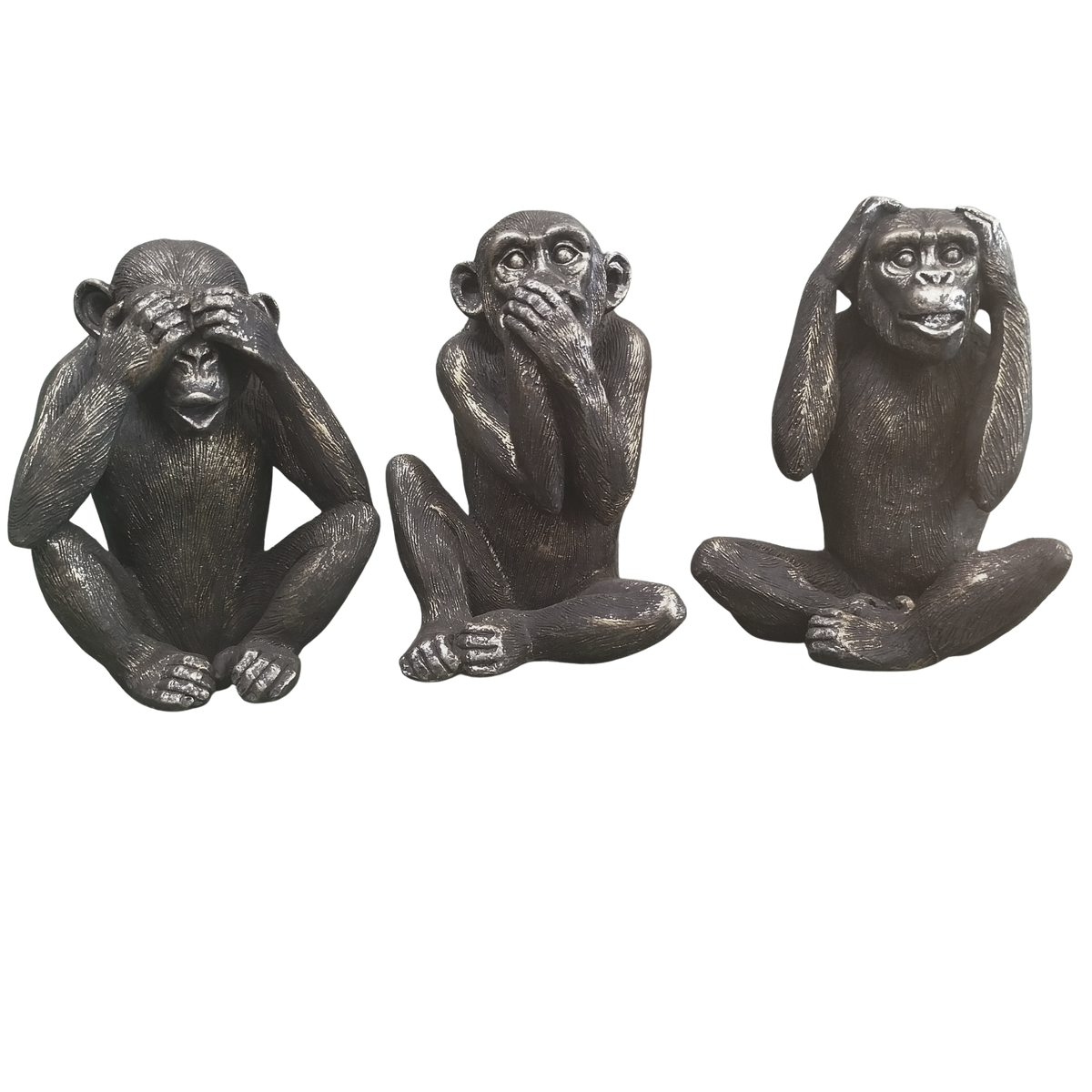 Three Wise Monkeys Statue Set