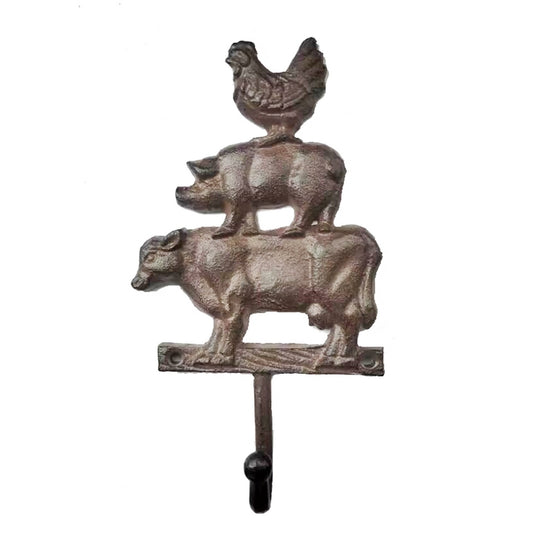 Hook - 18cm Stacking Animals Cast Iron Hook