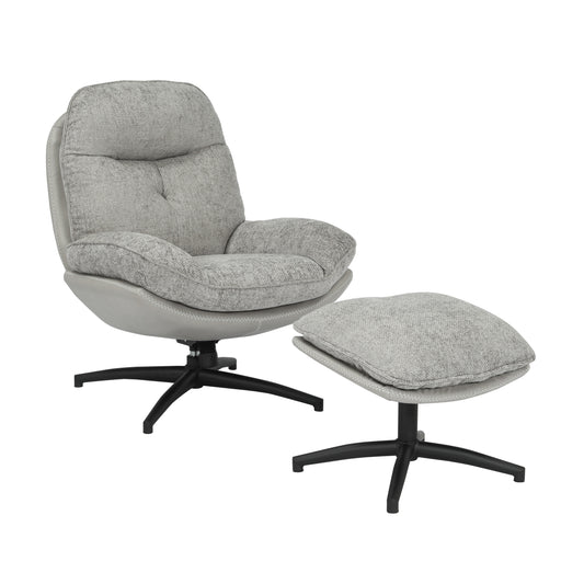 Swivel Chair - Conner Swivel Chair with Ottoman