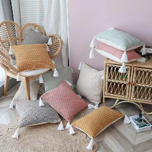 Assorted Single Colour Square Cushions