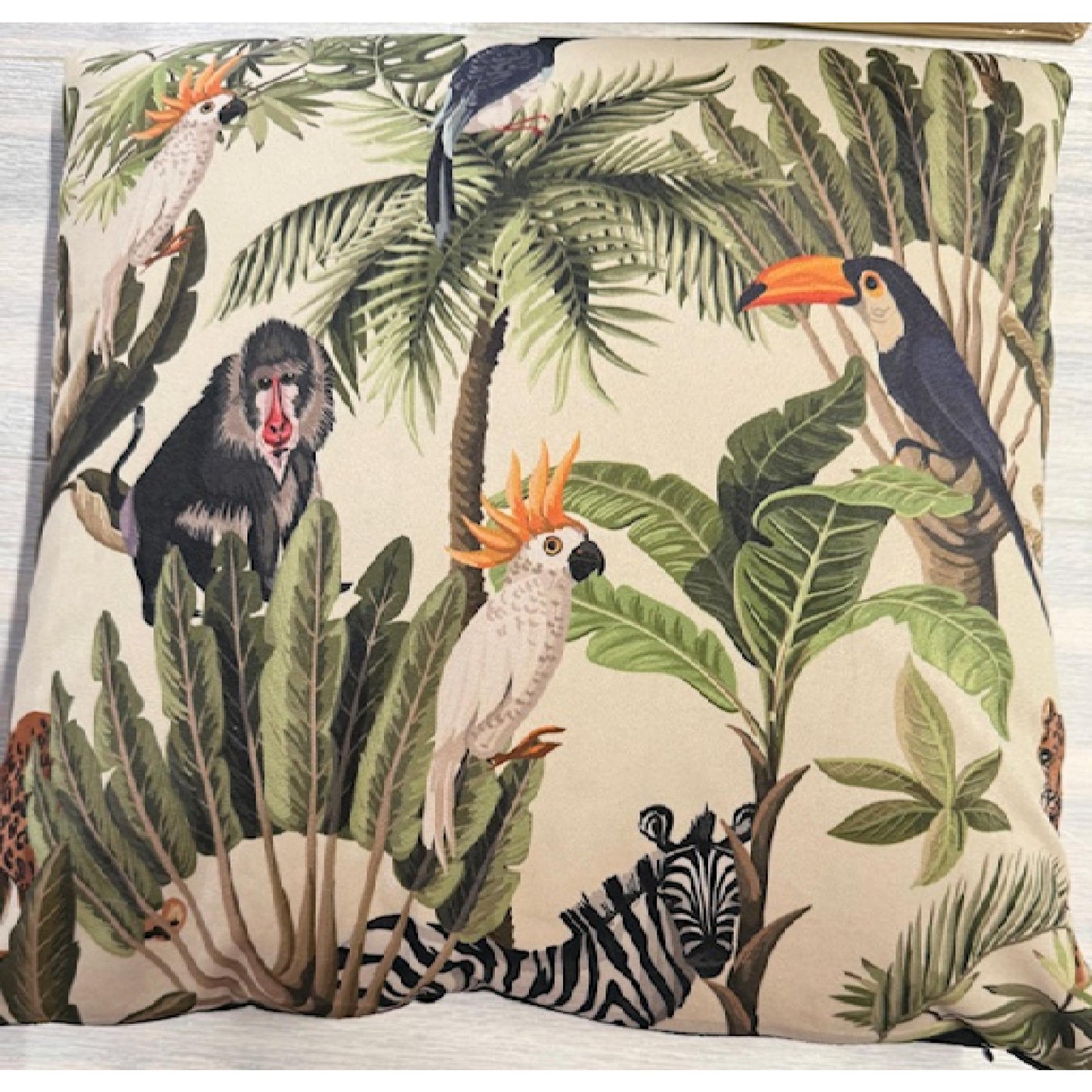 Cushion - Botanical Birds Cushion-Square