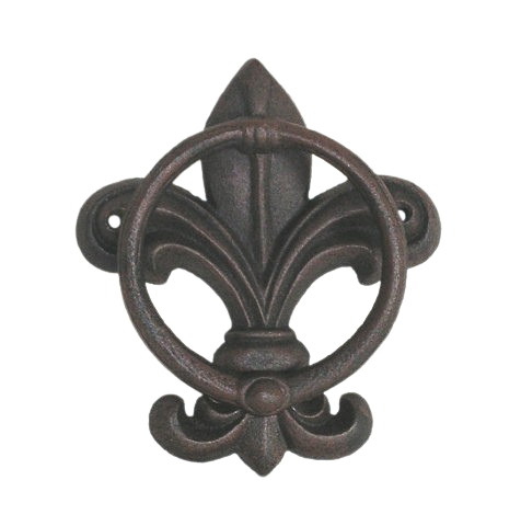 Fleur de Lis Cast Iron Door Knocker