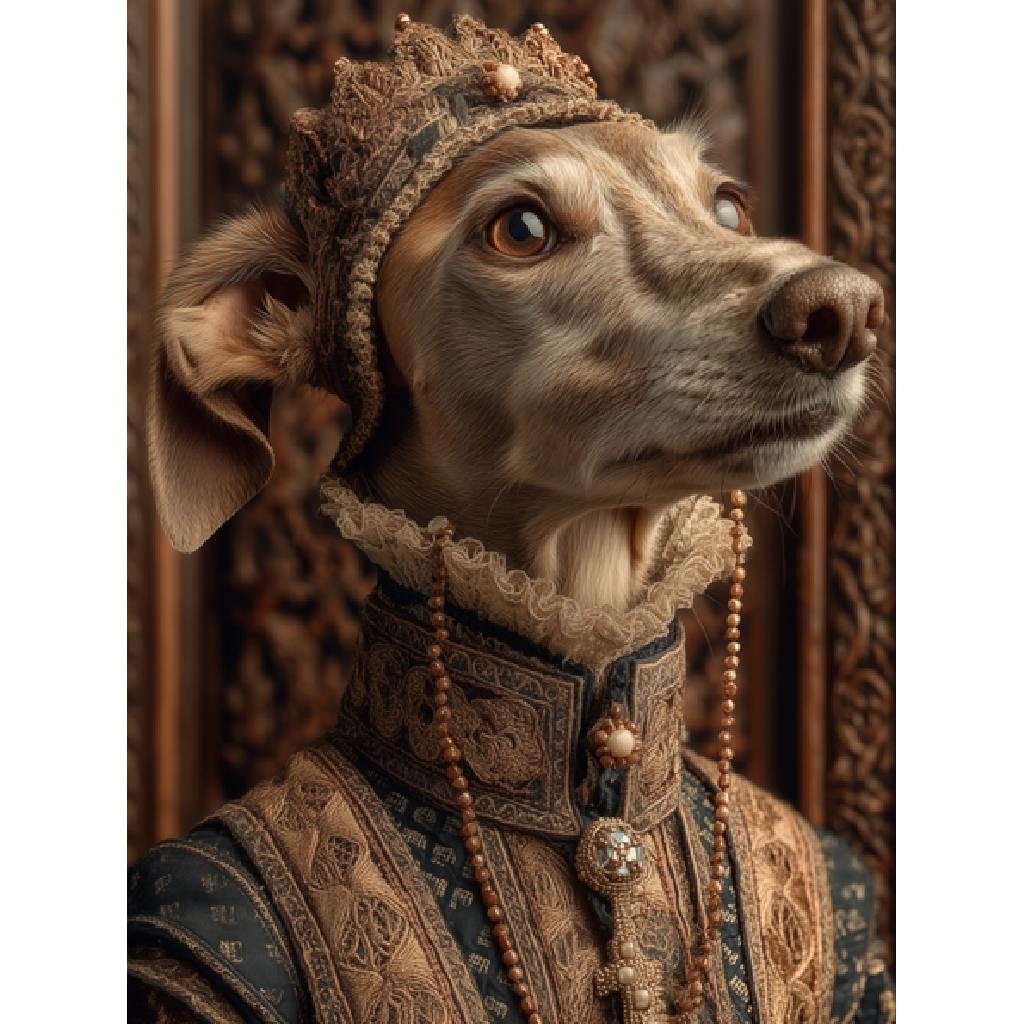 Framed Wall Art - Your Highness Dog 60cm x 80cm