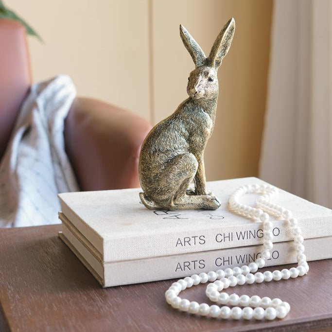Gold Rabbit Statue – Sitting