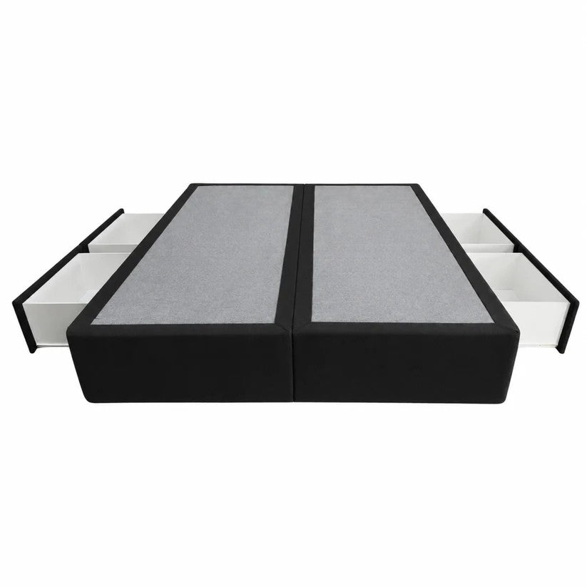 Deep Drawer Bed Base - Pine Bed Base with Extra Deep Melteca Drawer