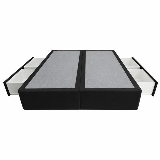 Deep Drawer Bed Base - Pine Bed Base with Extra Deep Melteca Drawer