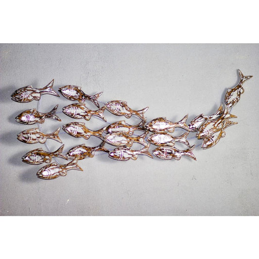 Fish Wall Deco Wave White