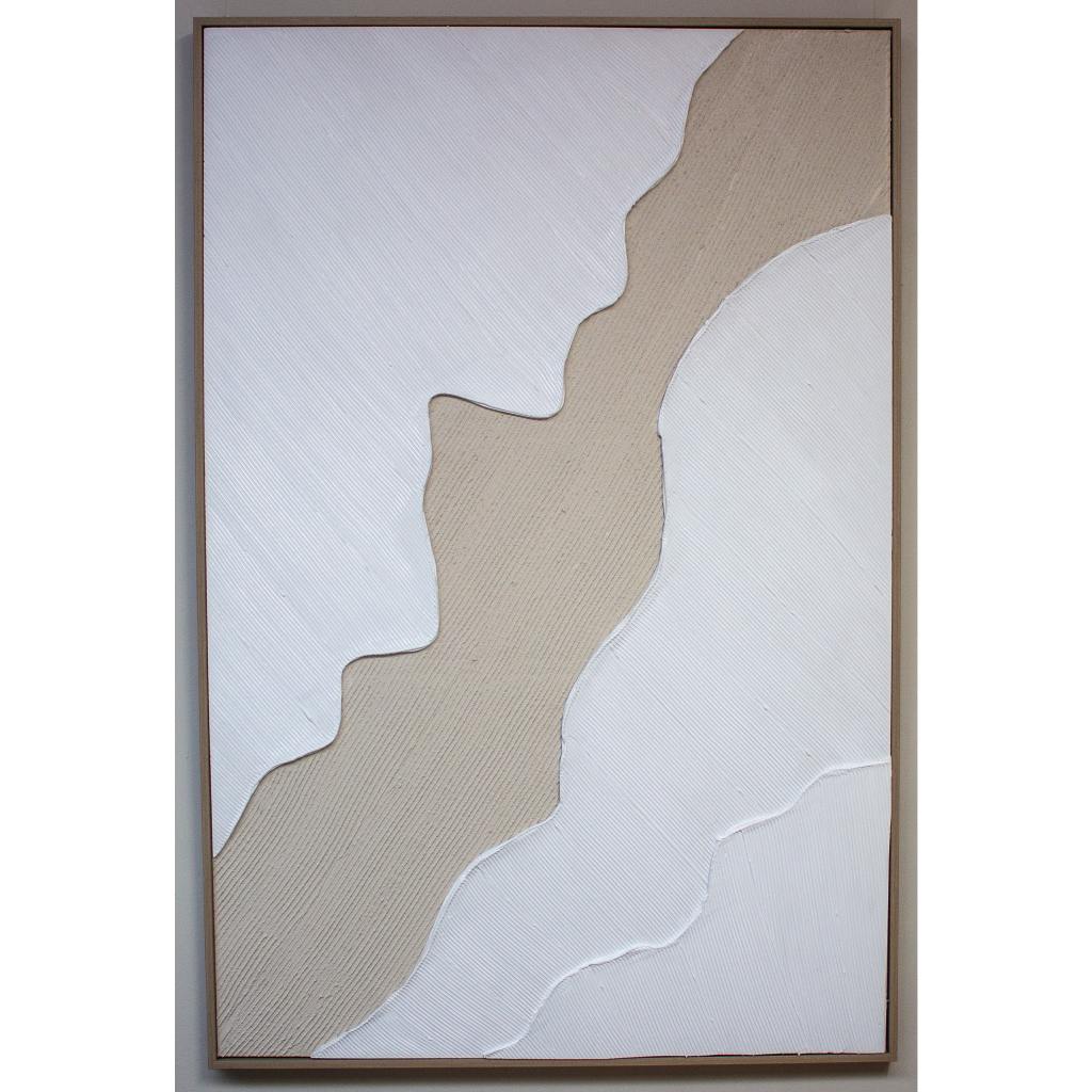 Framed Art Beige River Canyon