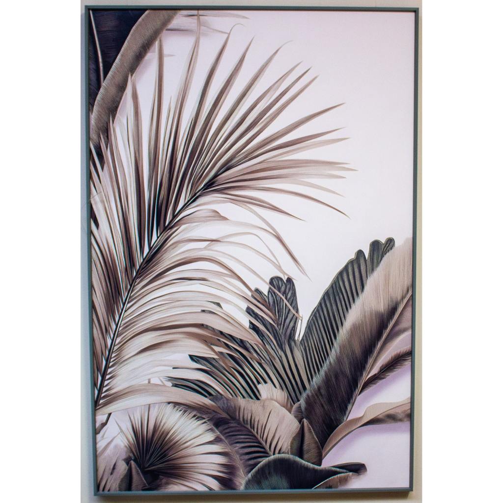 Framed Wall Art - Botanical Leaves  120cm x 80cm