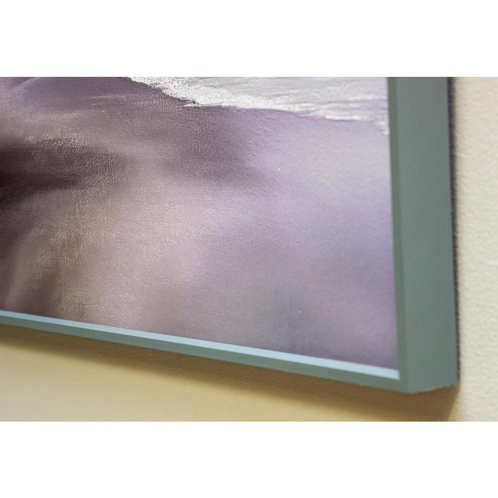 Framed Wall Art - Brown Beach and Mountains 60cm x 80cm