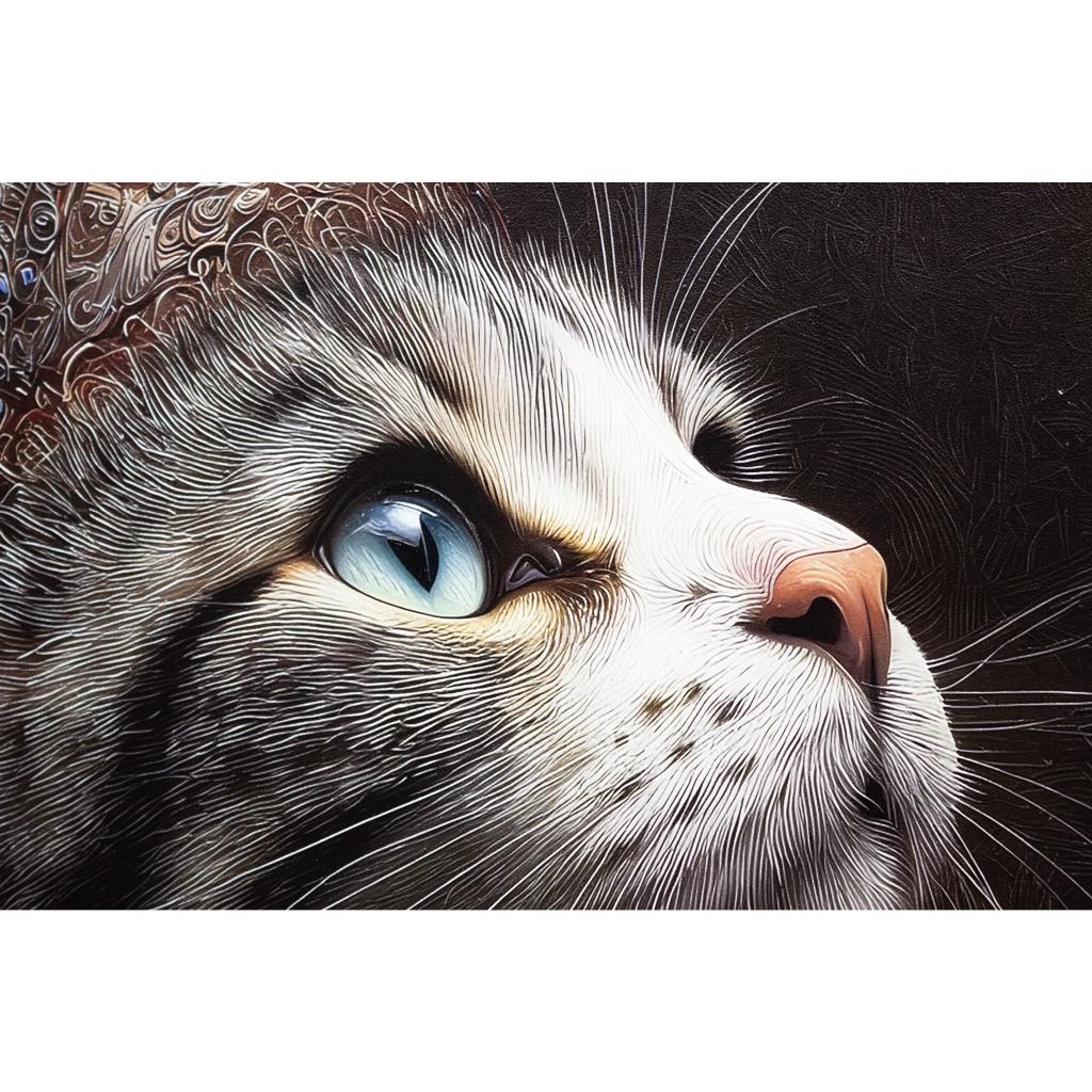 Framed The Royal Court Cat 60cm x 80cm