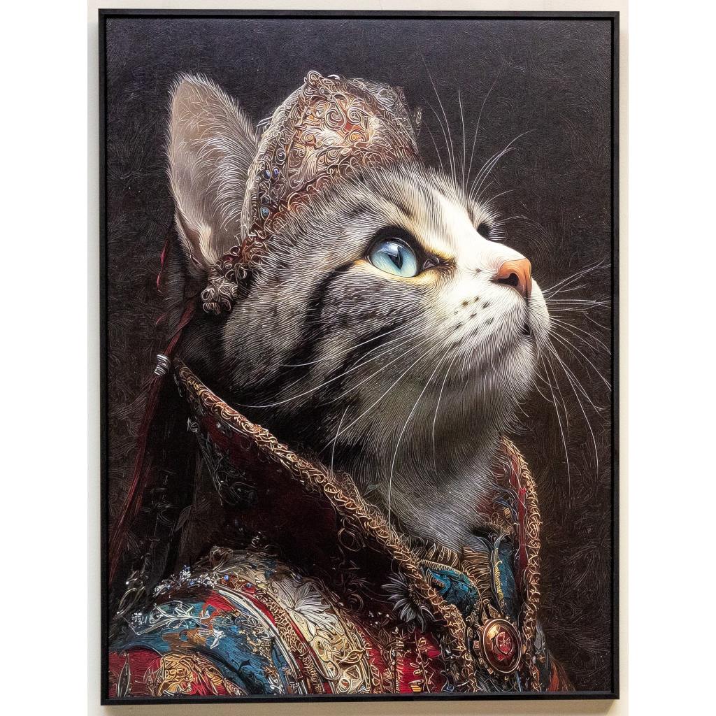 Framed The Royal Court Cat 60cm x 80cm